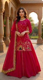Elegant Natural Crepe Silk Lehenga Set with Beads & Sequin Work image 11