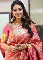 Elegant Soft Lichi Silk Saree with Rich Jacquard Work image 0