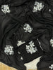 Elegant Two-Tone Vichitra Silk Saree with Sequin Work and Arco Border