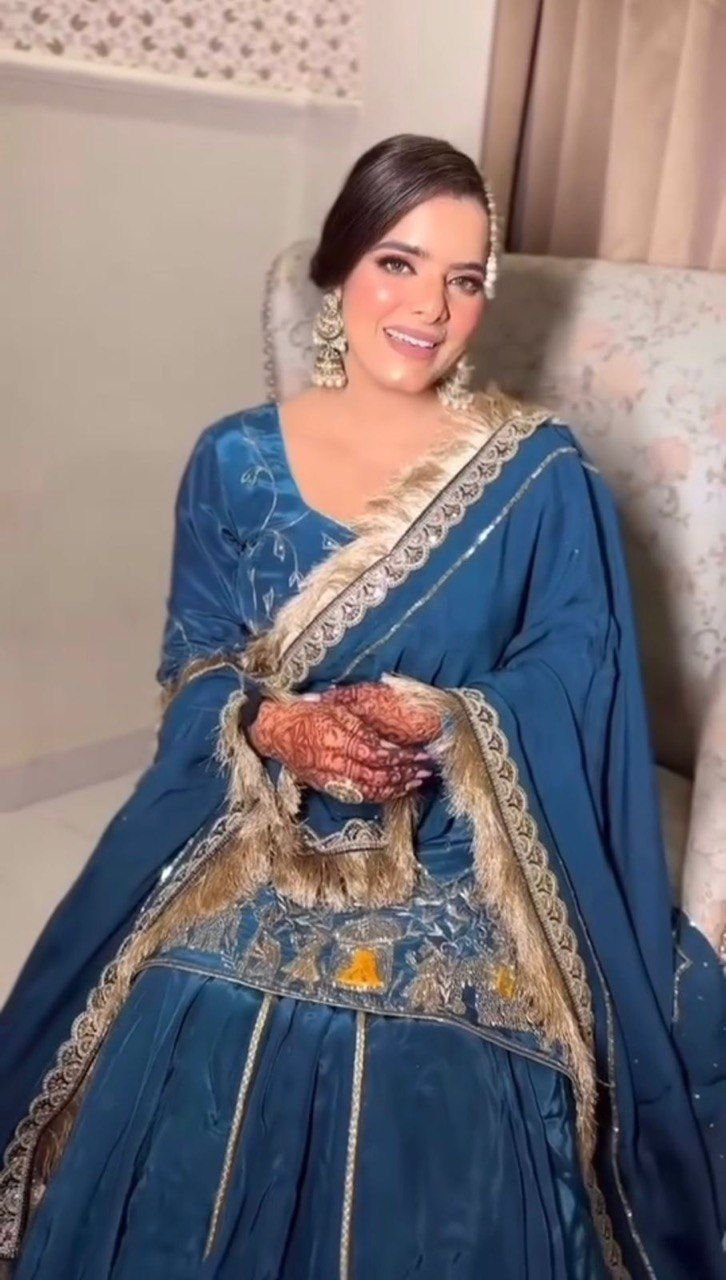 Elegant Natural Crepe Silk Lehenga Set with Beads & Sequin Work image 10