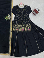 Elegant Natural Crepe Silk Lehenga Set with Beads & Sequin Work image 12