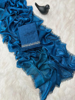 Stunning Pink Satin Space Silk Saree with Original Jarkhan Diamond Work – Perfect for Sangeet & Cocktail Nights image 14