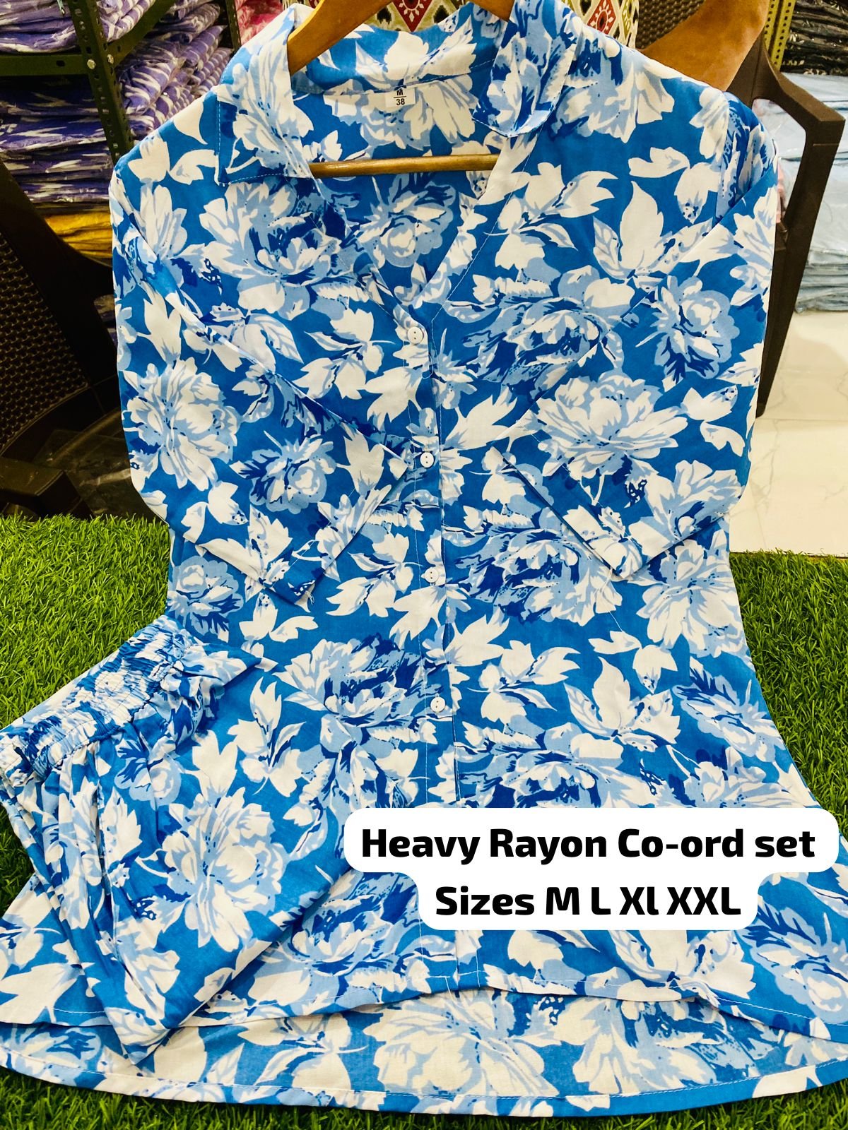 Jonah Cord Set – Vibrant Floral Print Shirt & Pants image 2