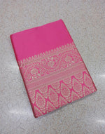 Soft Lichi Silk Saree with Rich Pallu & Jacquard Work image 6