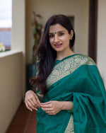 Banarasi Soft Lichi Silk Saree with Rich Jacquard Weaving image 0