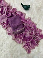 Stunning Pink Satin Space Silk Saree with Original Jarkhan Diamond Work – Perfect for Sangeet & Cocktail Nights image 17