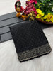 Tamanah Fendi Space Silk Saree with All-Over Jarkhan Work | Running Embroidered Blouse | Designer Party & Festive Wear