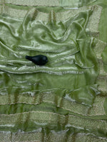Tamanah Fendi Space Silk Saree with All-Over Jarkhan Work | Running Embroidered Blouse | Designer Party & Festive Wear