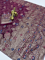 RAIMBO Soft Dolla Viscose Silk Saree with Zari Weaving & Piping Lace Border