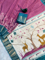 Reko Jari Dola Silk Saree with Elegant Jacquard Border