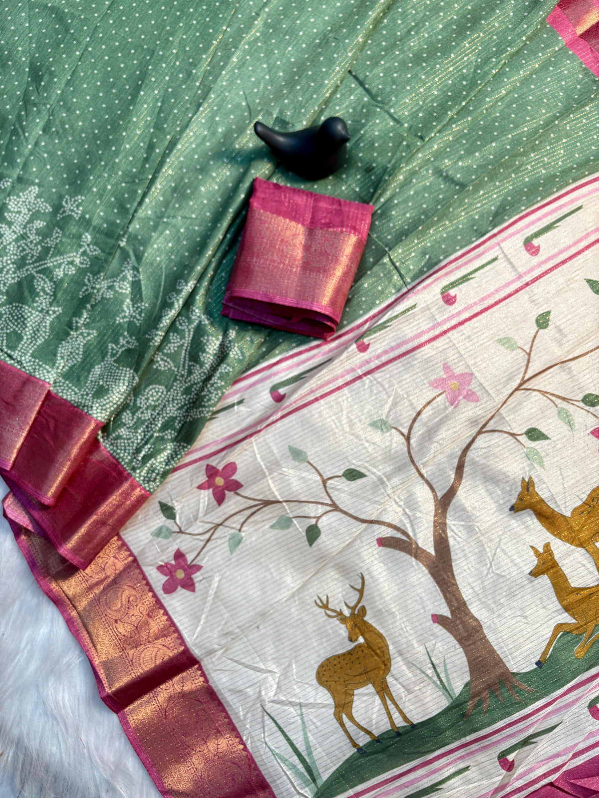 Reko Jari Dola Silk Saree with Elegant Jacquard Border