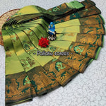 Premium Kubera Silk Saree with 3D Embossed Weaving & Rose Gold Jari