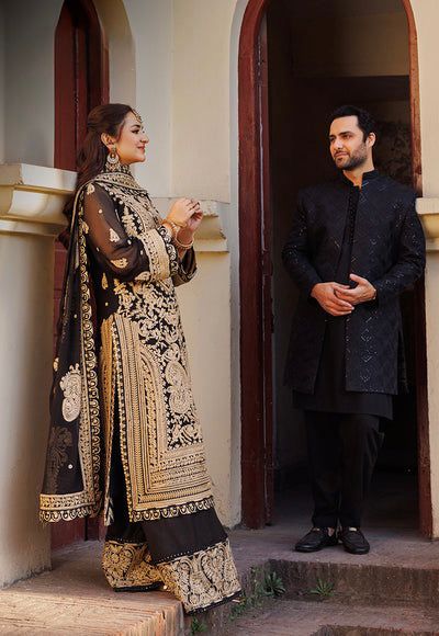 Elegant Faux Georgette 3-Piece Set with Chinestitch Work