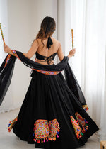 Designer Heavy Rayon Lehenga Choli with Real Mirror Work & Georgette Dupatta – Full Stitched