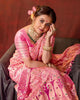 Soft Lichi Silk Saree with Rich Pallu & Jacquard Work – Contrast Blouse | Premium Quality
