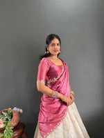 Kalini Designer Lehenga Set | Heavy Embroidery Tissue Silk Lehenga with Fendy Choli & Dupatta image 19