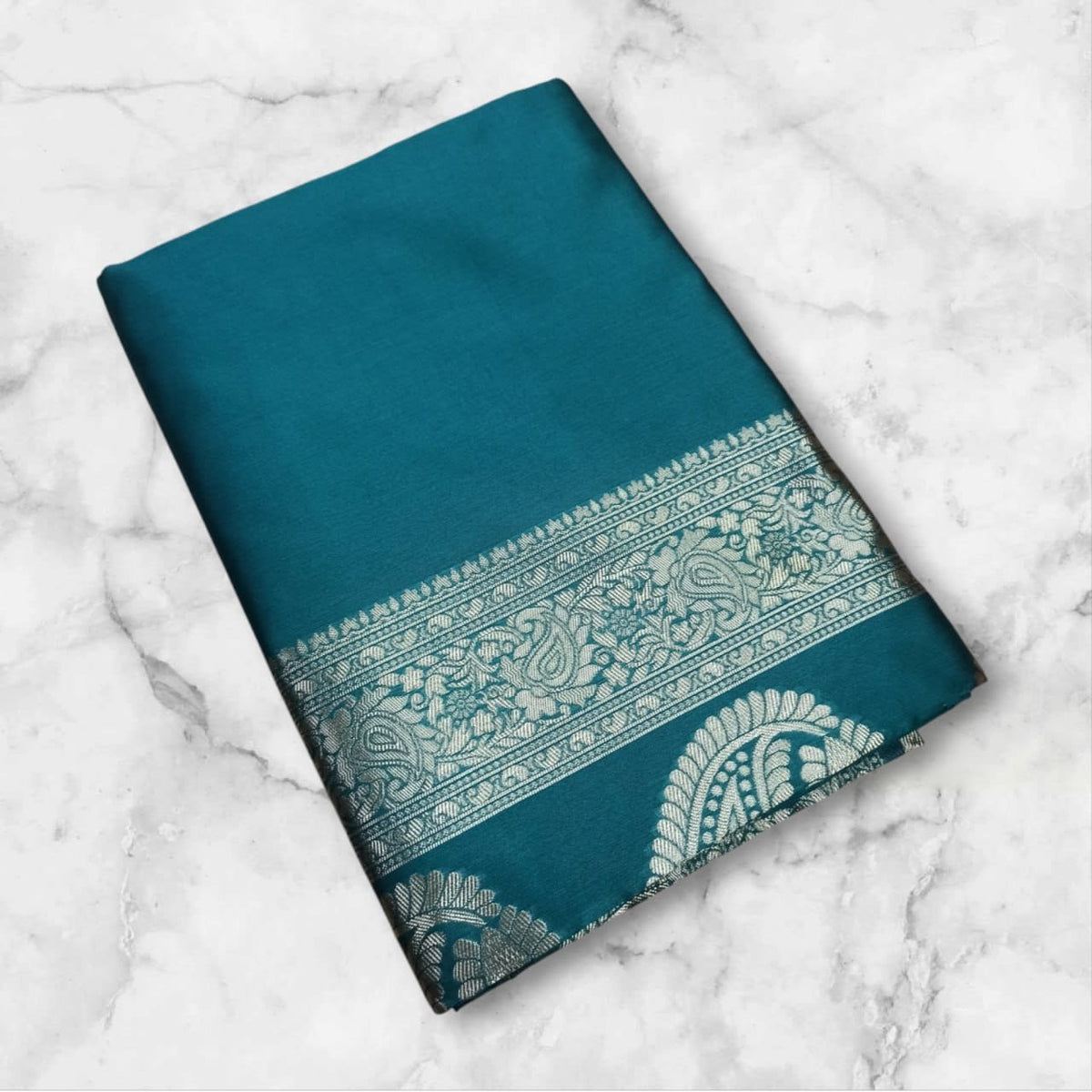 Banarasi Soft Lichi Silk Saree with Rich Jacquard Weaving image 6