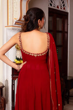 Faux Georgette 3-Piece Set with Real Mirror Work image 5