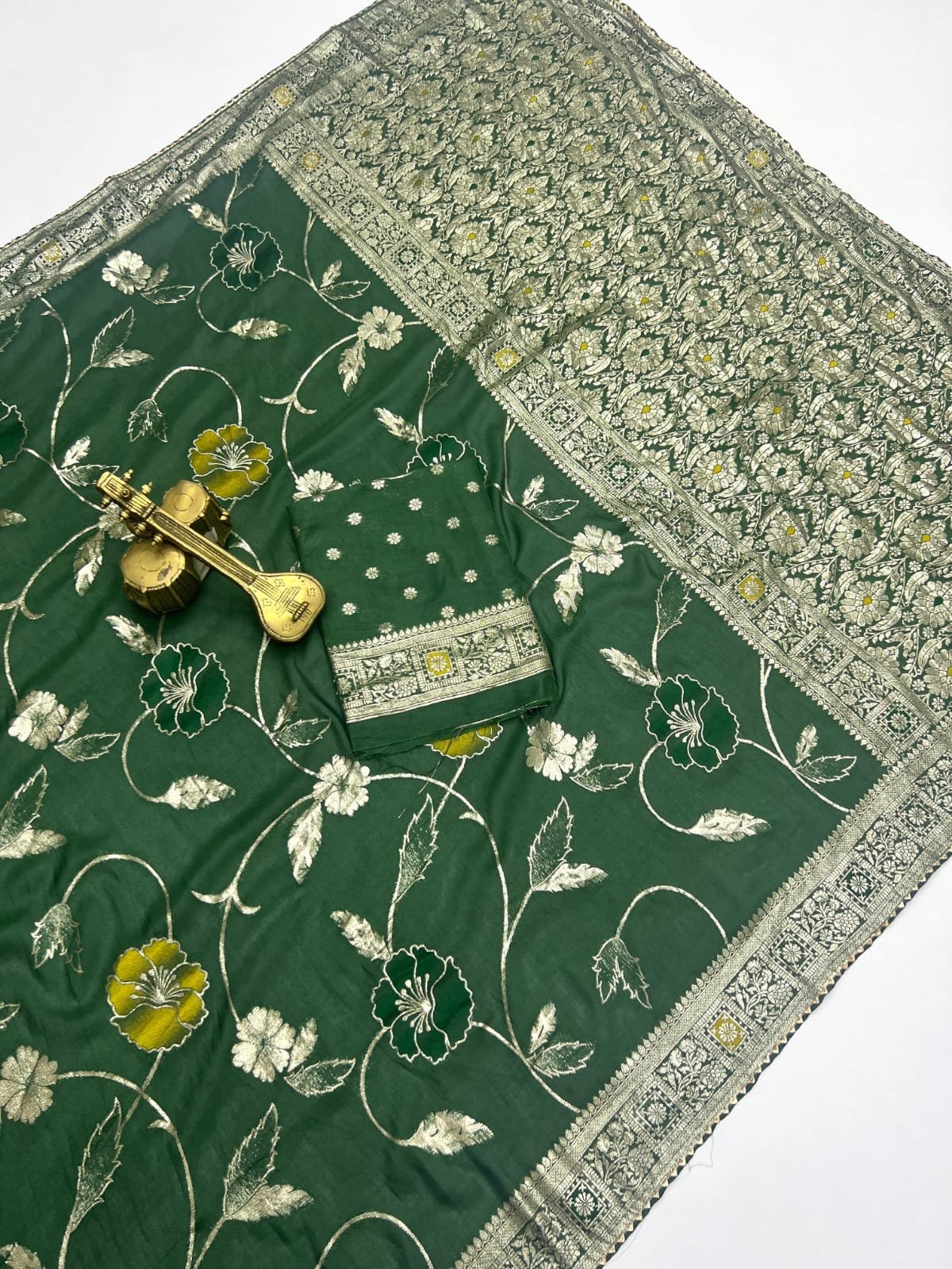 Super Hit Soft Dolla Viscose Silk Saree with Zari & Meenakari Weaving image 0