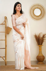 Banarasi Soft Lichi Silk Saree with Rich Jacquard Weaving image 9