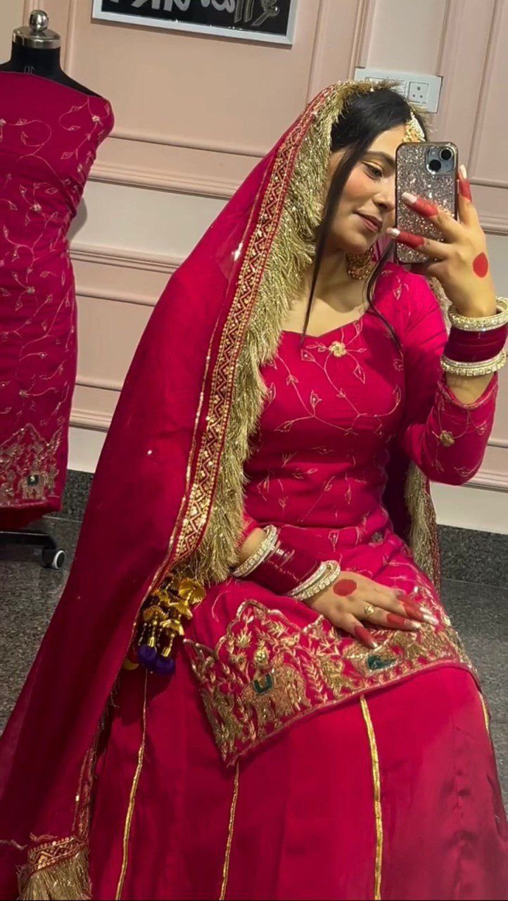 Elegant Natural Crepe Silk Lehenga Set with Beads & Sequin Work image 8