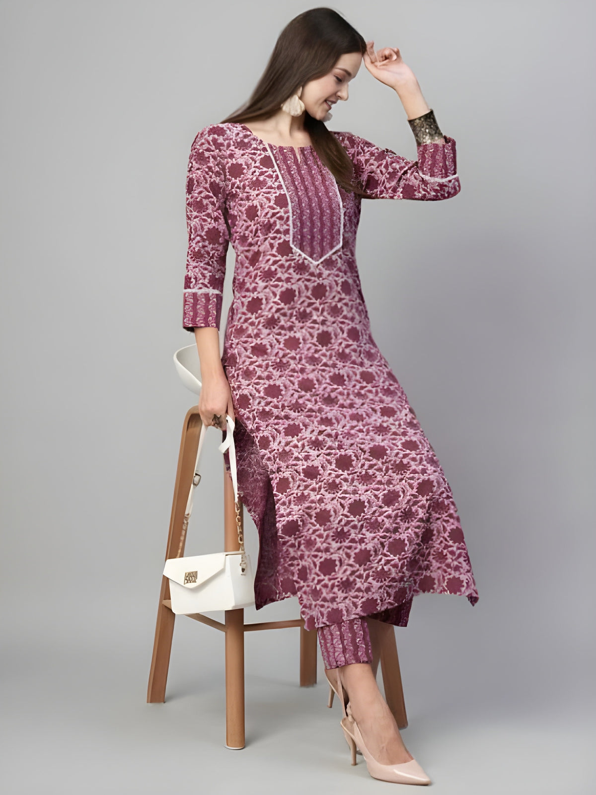 Zoya Women Kurti with Pant Set | Slub Cotton | Super Heavy Premium Quality
