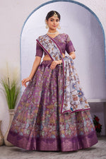 Graceful Soft Dola Cotton Silk Lehenga Choli with Chinon Dupatta image 5