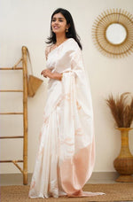 Banarasi Soft Lichi Silk Saree with Rich Jacquard Weaving image 8