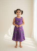 Kids Cura Cotton Lehenga Choli with Vibrant Embroidery & Flower Print Gown Style