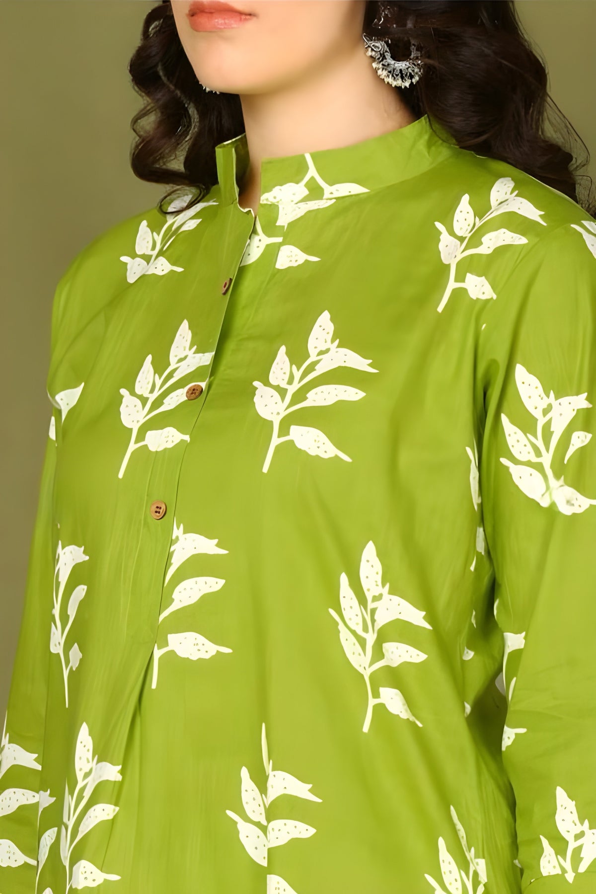 Parrot Printed Kurti with Pant Co-ord Set | Biscuit Cotton Fabric | Festive & Daily Wear