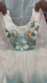 Premium Organza Silk Anarkali with Dupatta & Pant