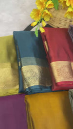 Pure Jacquard Weaving Khadi Silk Tissue Organza Saree with Elegant Border