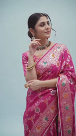 Soft Dolla Viscose Silk Saree with Zari & Meenakari Weaving