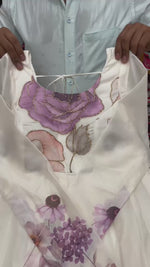 Premium Organza Silk Anarkali Set with Dupatta