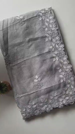 Bollywood Inspired Kota Doriya Saree with Multi Thread Work & Scallop Border