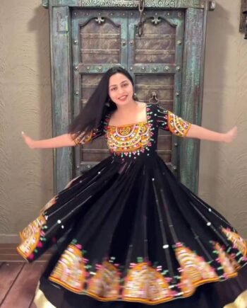 Navratri Special Faux Georgette Lehenga Set with Sequin Work