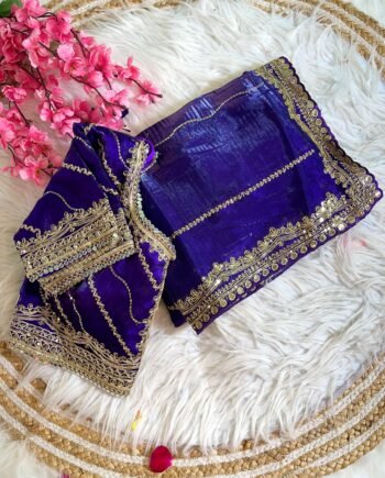 Pure Soft Zimmy Choo Silk Saree with Embroidery & Sequins